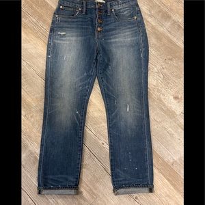 Madewell high rise boyfriend jean